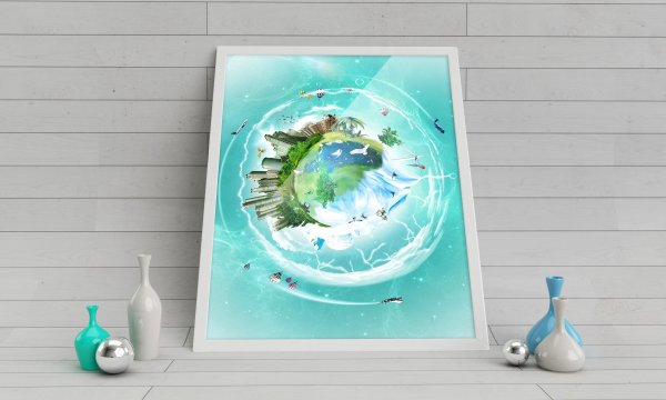 Макет постера для дома