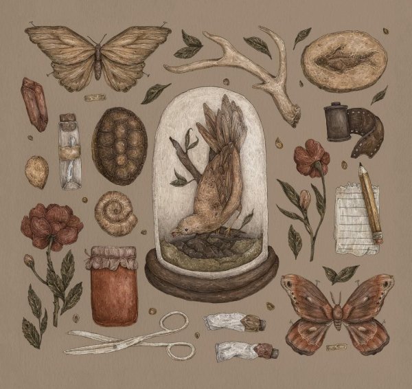 Эстетика ботанических иллюстраций для печати