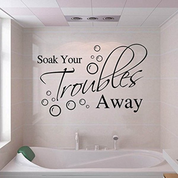 Надпись в ванную комнату