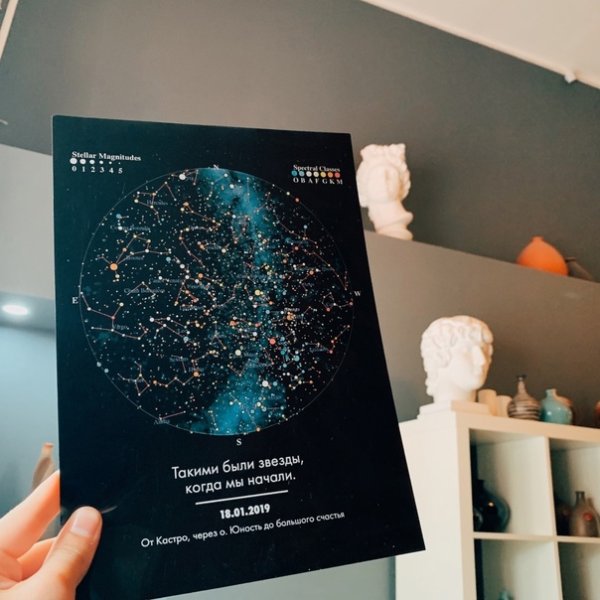 Звездная карта подарок