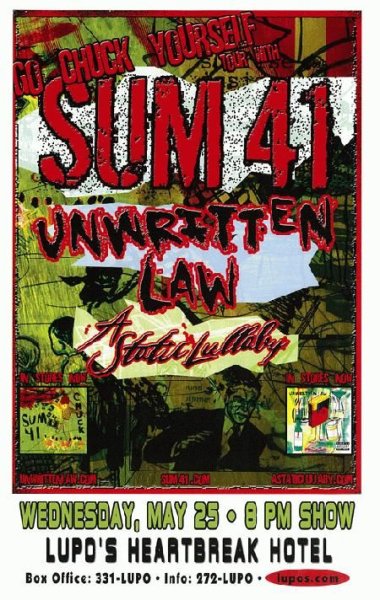 Sum 41 poster