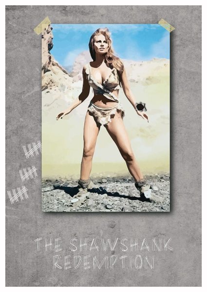 Ракель Уэлч побег из Шоушенка Постер