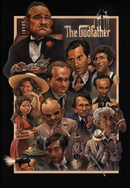 Крестный отец фильм Постер