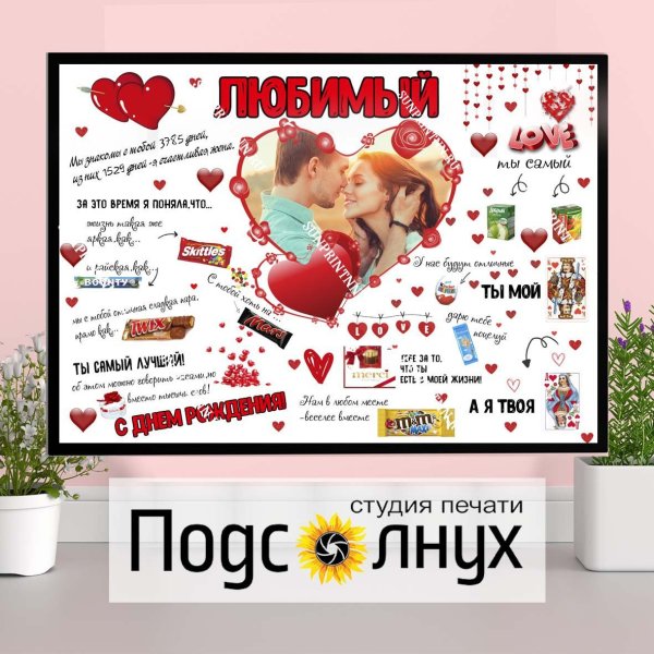 Плакат для любимого мужчины