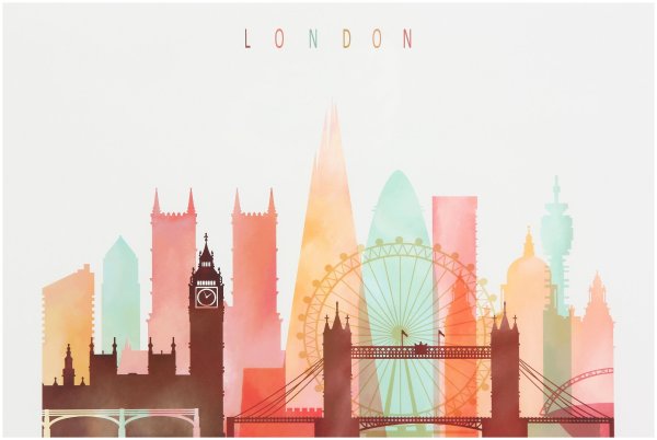 Лондон Постер в волшебстве