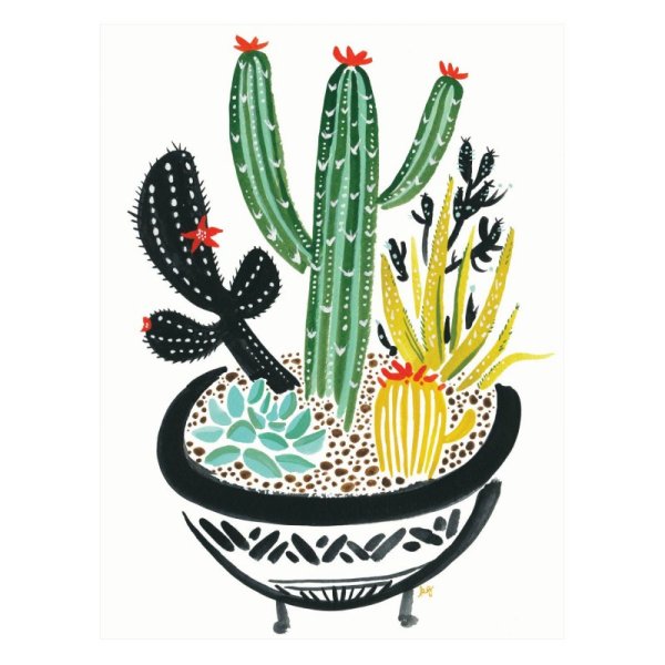 Постеры кактусы в скандинавском стиле