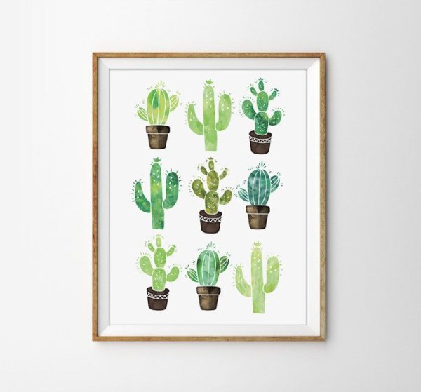 Плакаты с кактусами