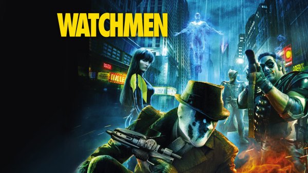 Хранители Роршах с плакатом