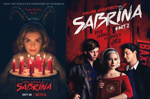 Постеры к сериалам Нетфликс Сабрина