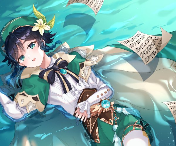 Венти Сплеш арт Геншин Импакт