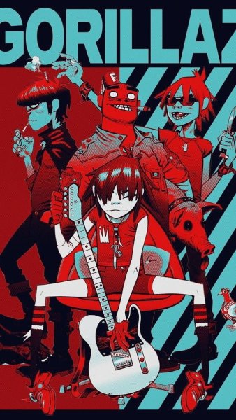 Gorillaz плакат