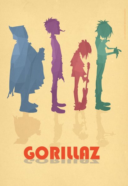 Gorillaz Постер