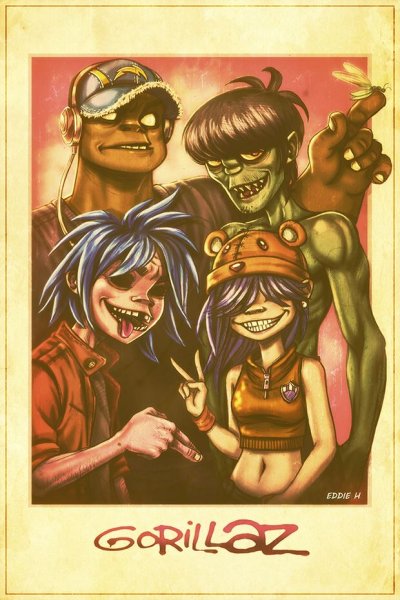 Gorillaz Постер