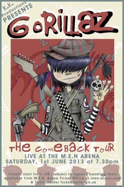 Гориллаз обложка журнала