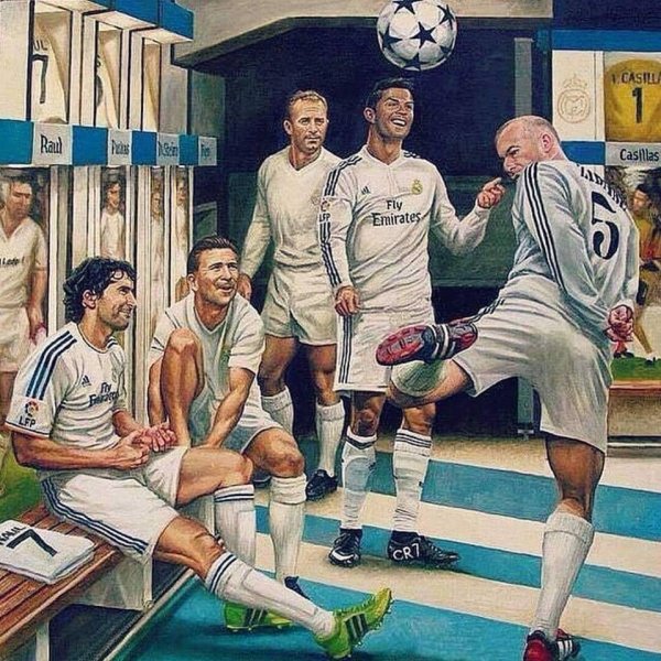 Арт футболисты Реал Мадрид