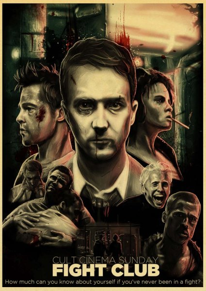 Бойцовский клуб плакат