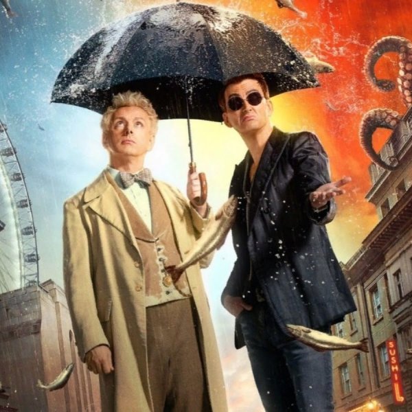 Благие знамения сериал Постер