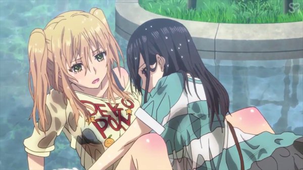 Цитрус аниме поцелуй Мэй и Юзу