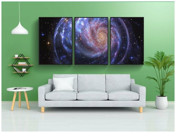 Постеры для интерьера Галактика звезды
