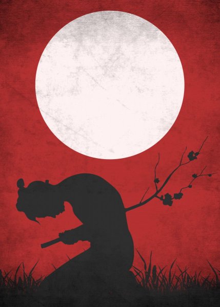 Япония плакат Самурай