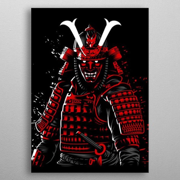 Самурай маслом