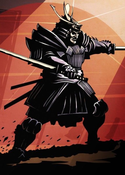 Самурай Бусидо тату