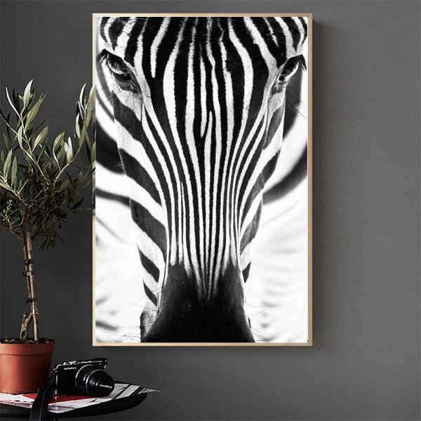 Картина арт деко Зебра