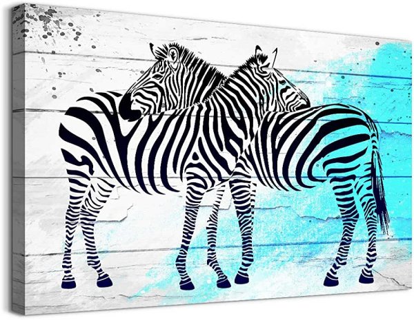 Две зебры картина