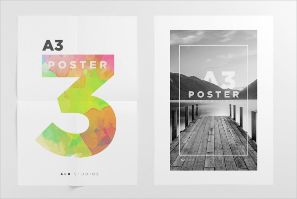 Мокап 3 постера