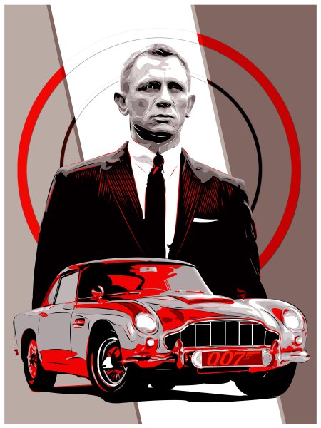 Дэниел Крейг Джеймс Бонд Постер