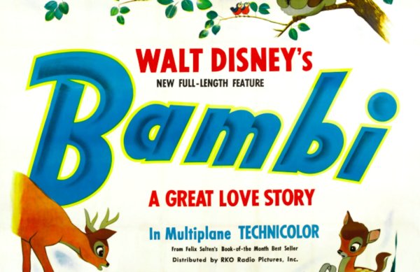 Бемби (1942) мультфильм Постер