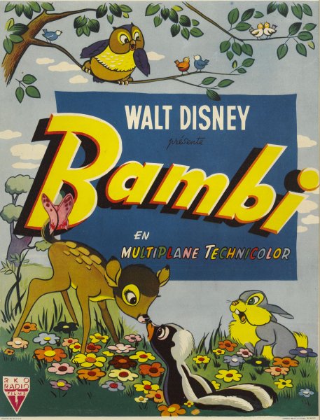 Бэмби мультфильм 1942