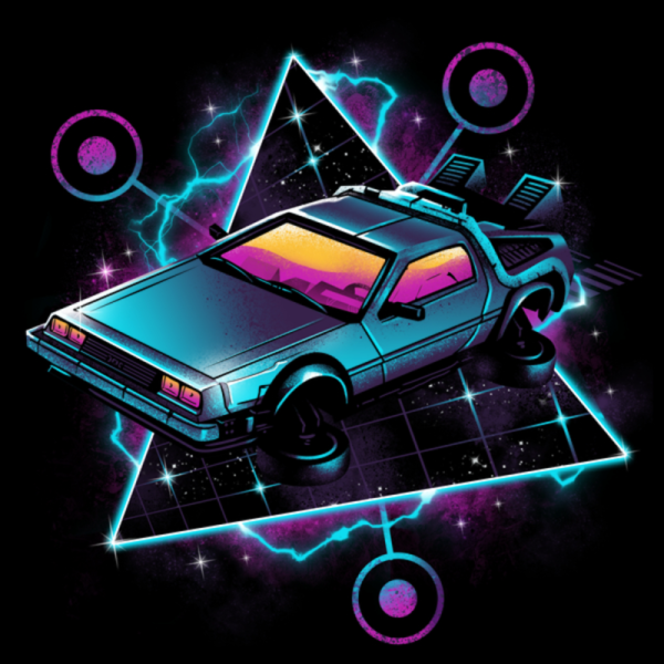 DELOREAN DMC-12 неон