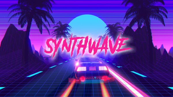 Вывески в стиле Synthwave