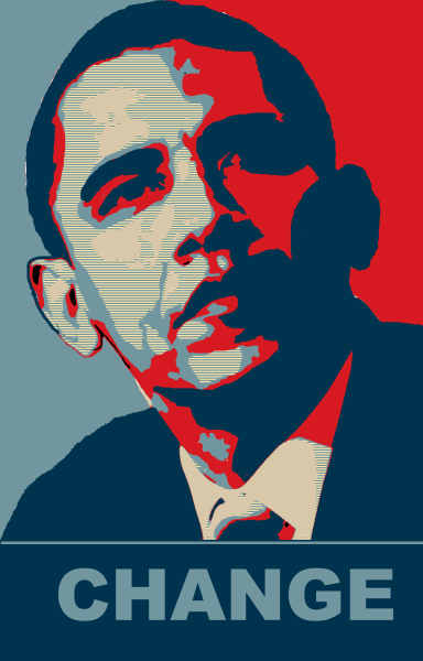 Портрет Обама hope