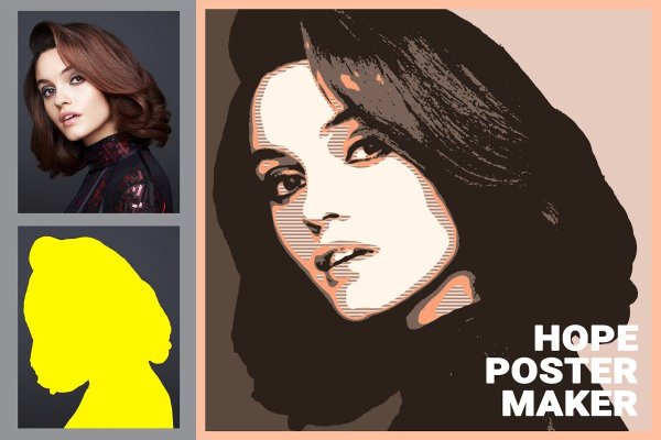 Плакат в фотошопе лицо с текстом