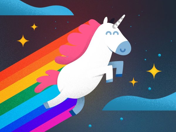 Плакат с единорогом