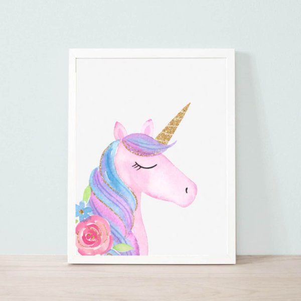 Плакат с единорогом