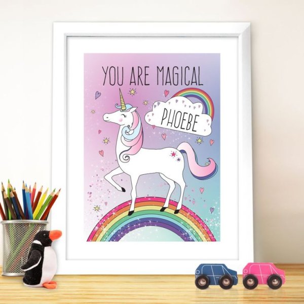 Плакат с единорогом