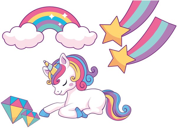 Картина Постер Единорог для печати