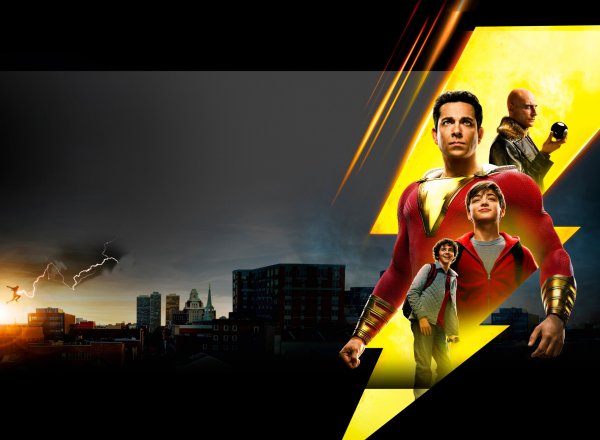 Шазам фильм 2019 Постер