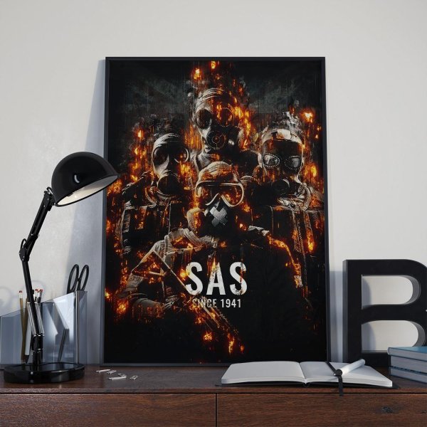 Наклейка Постер SAS