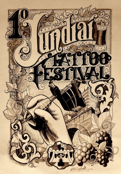 Рекламный плакат тату