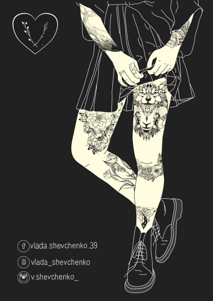 Рекламный плакат тату