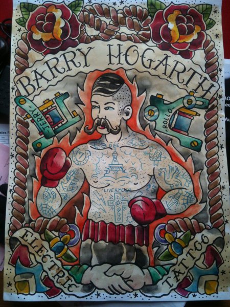 Рекламный плакат тату студии