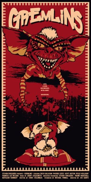 Гремлины фильм Постер