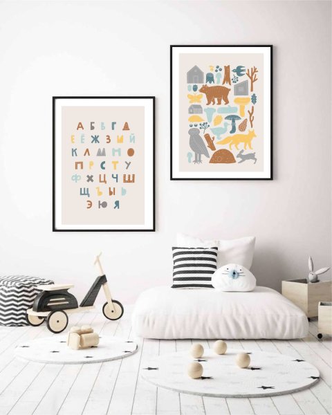 Постеры в стиле Сканди