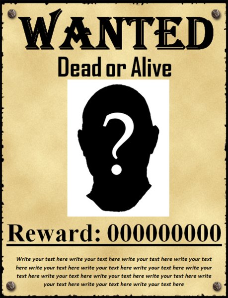 Wanted poster