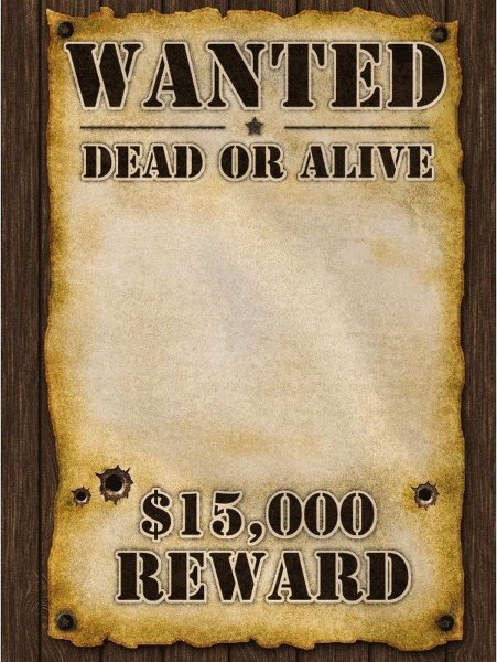 Плакат wanted