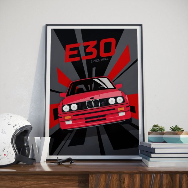 BMW e30 poster Art